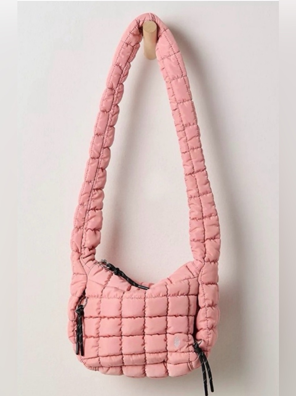 Free People Quilted Baby Carryall Sling Bag NWT light pink